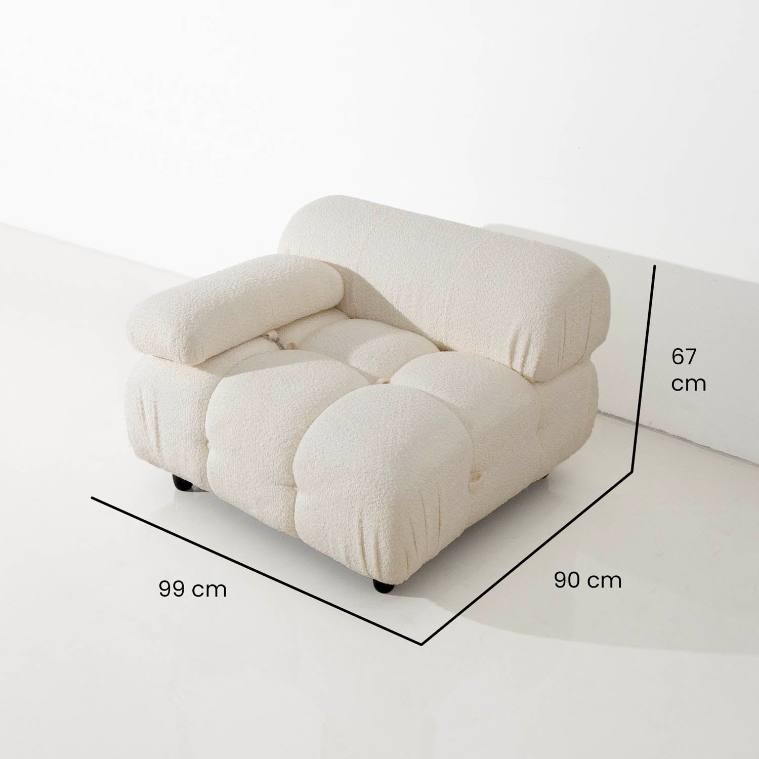 Bubble chair - Boucle white