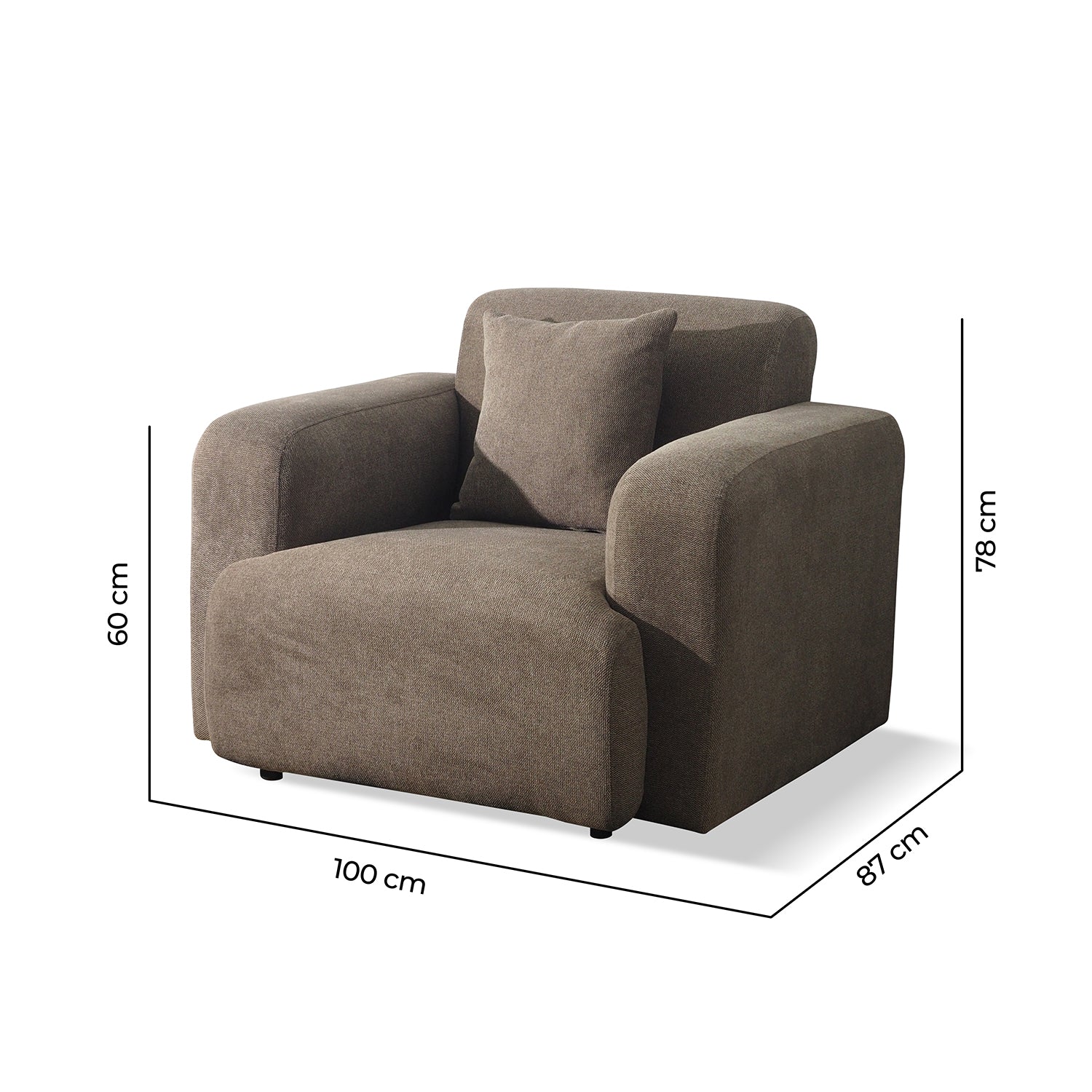 Bulky Sofa 1 Seater