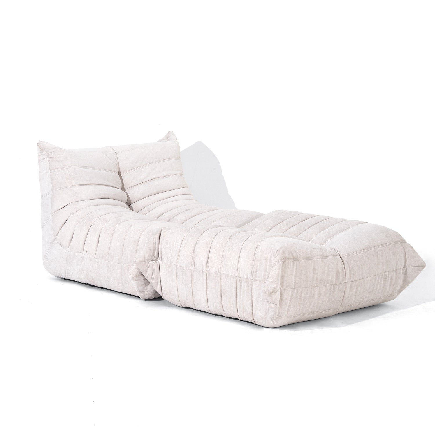 Armchair Togo White + Stool