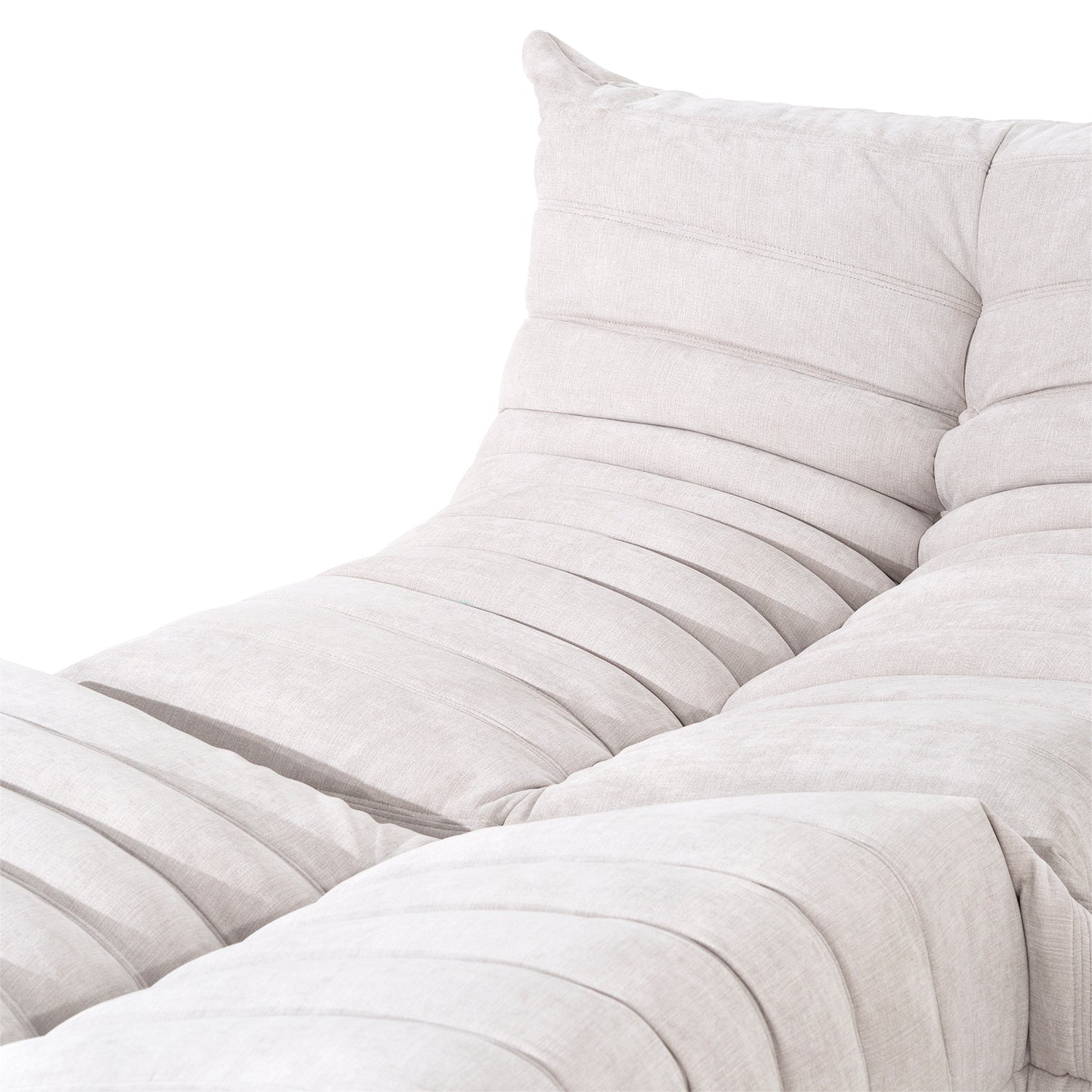 Armchair Togo White + Stool