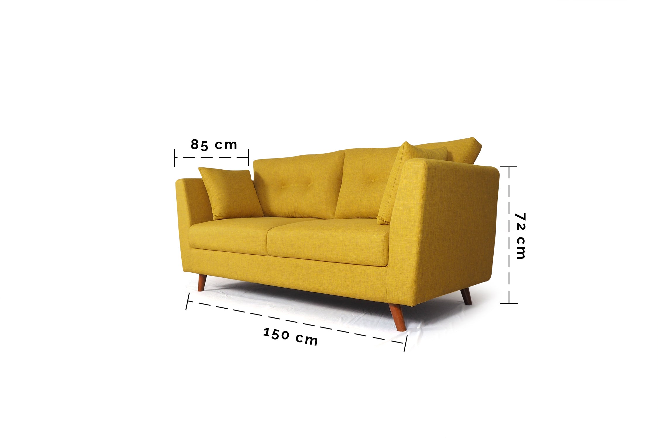 Zuri 2 Seater Yellow