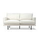 White Febe-Lio Sofa 2 Seater