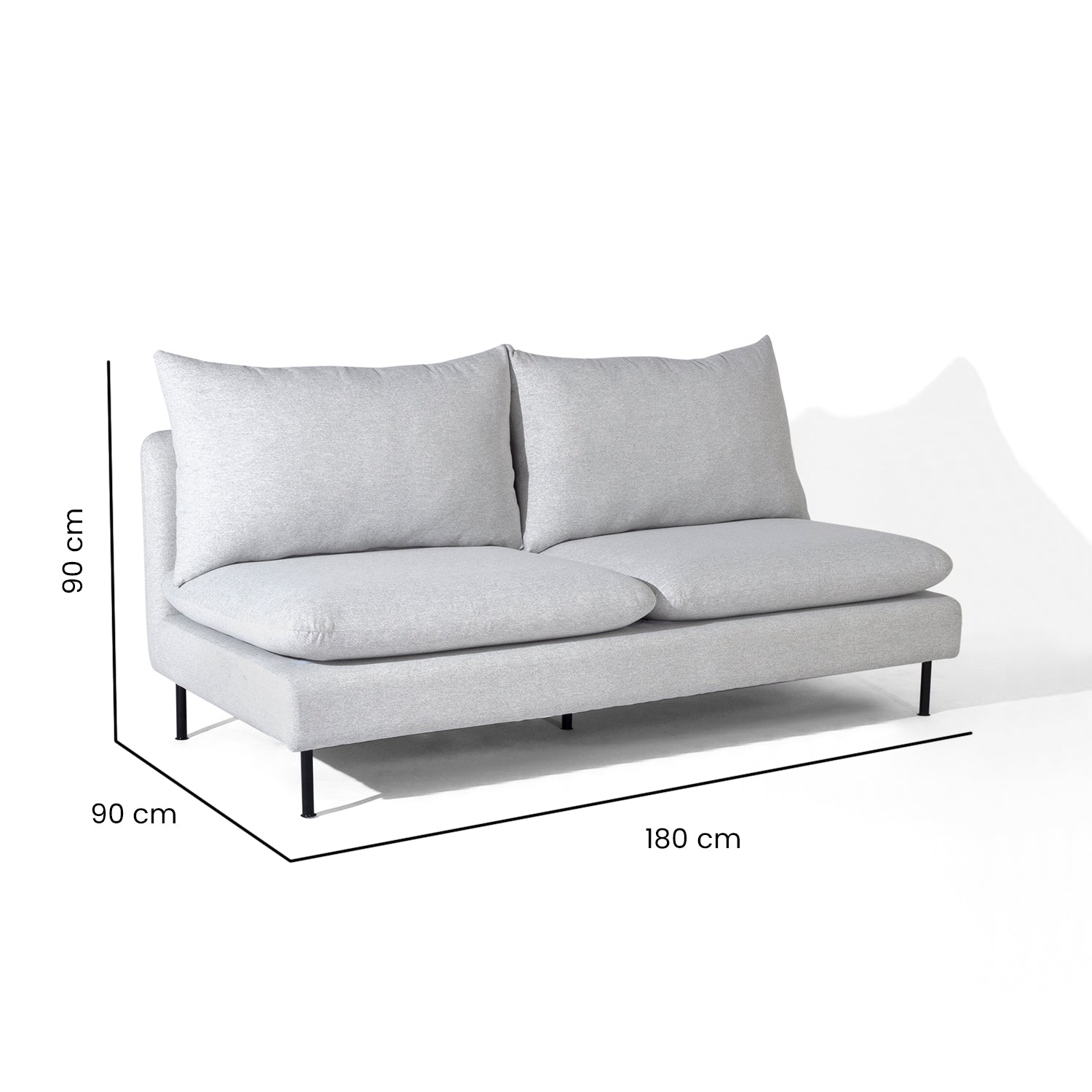 Armless Sofa
