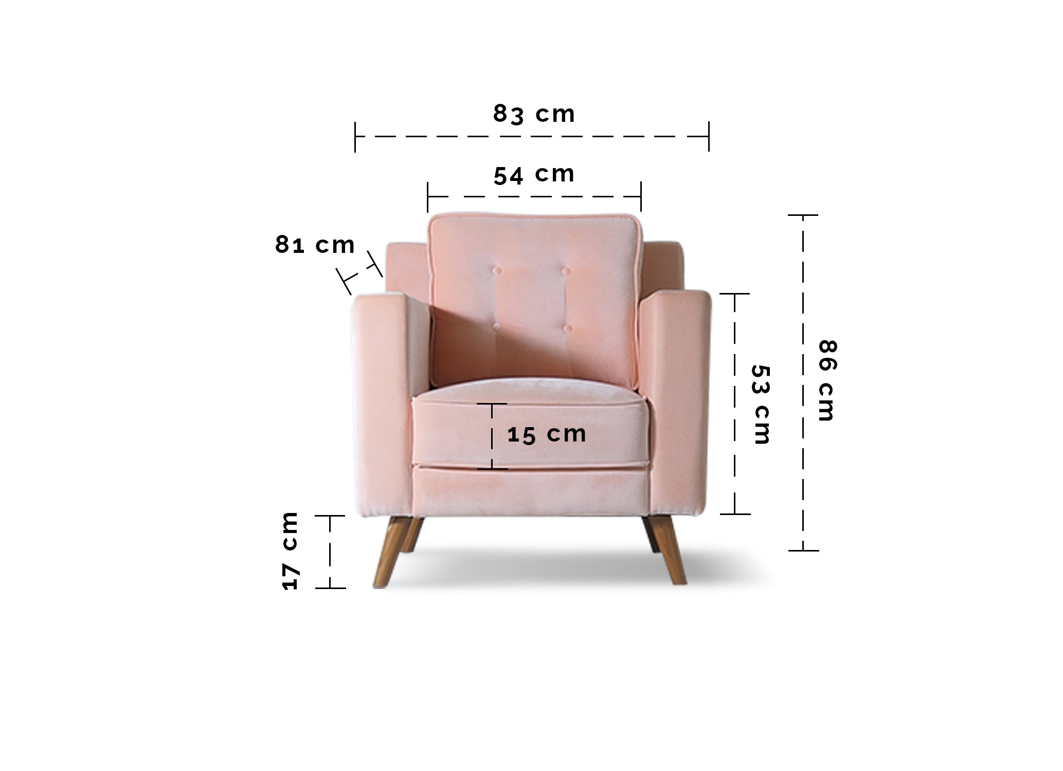 Pink Velvet Armchair