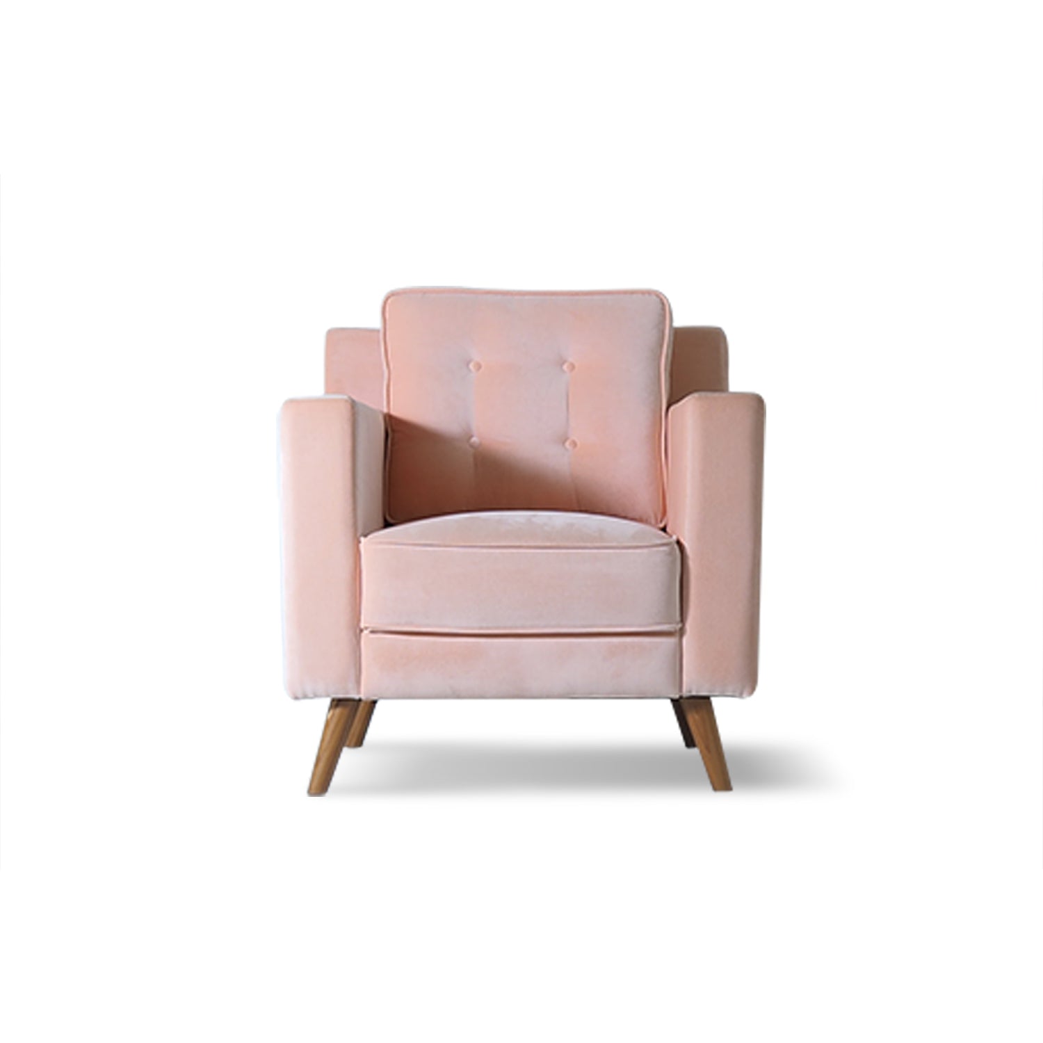 Pink Velvet Armchair