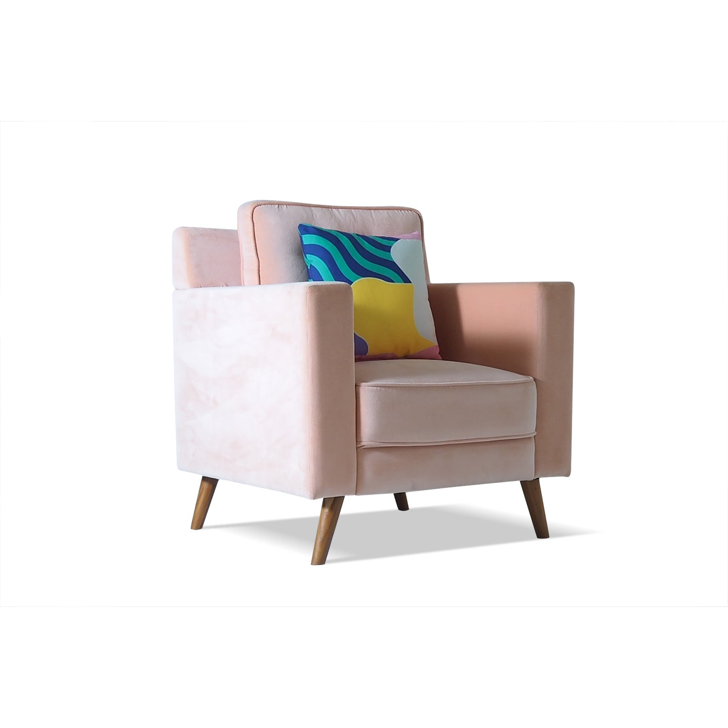Pink Velvet Armchair