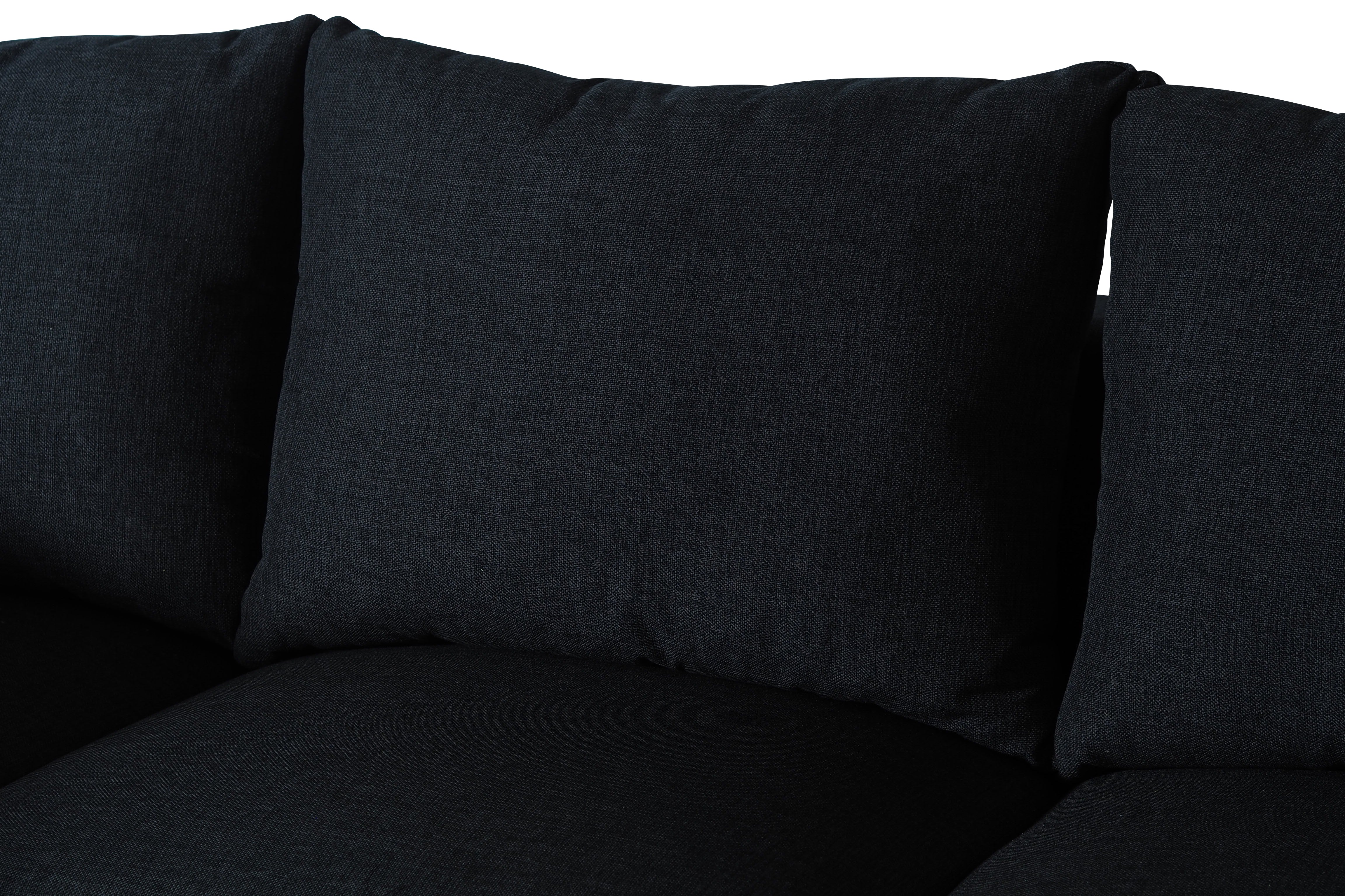 Sofa L Shape Black