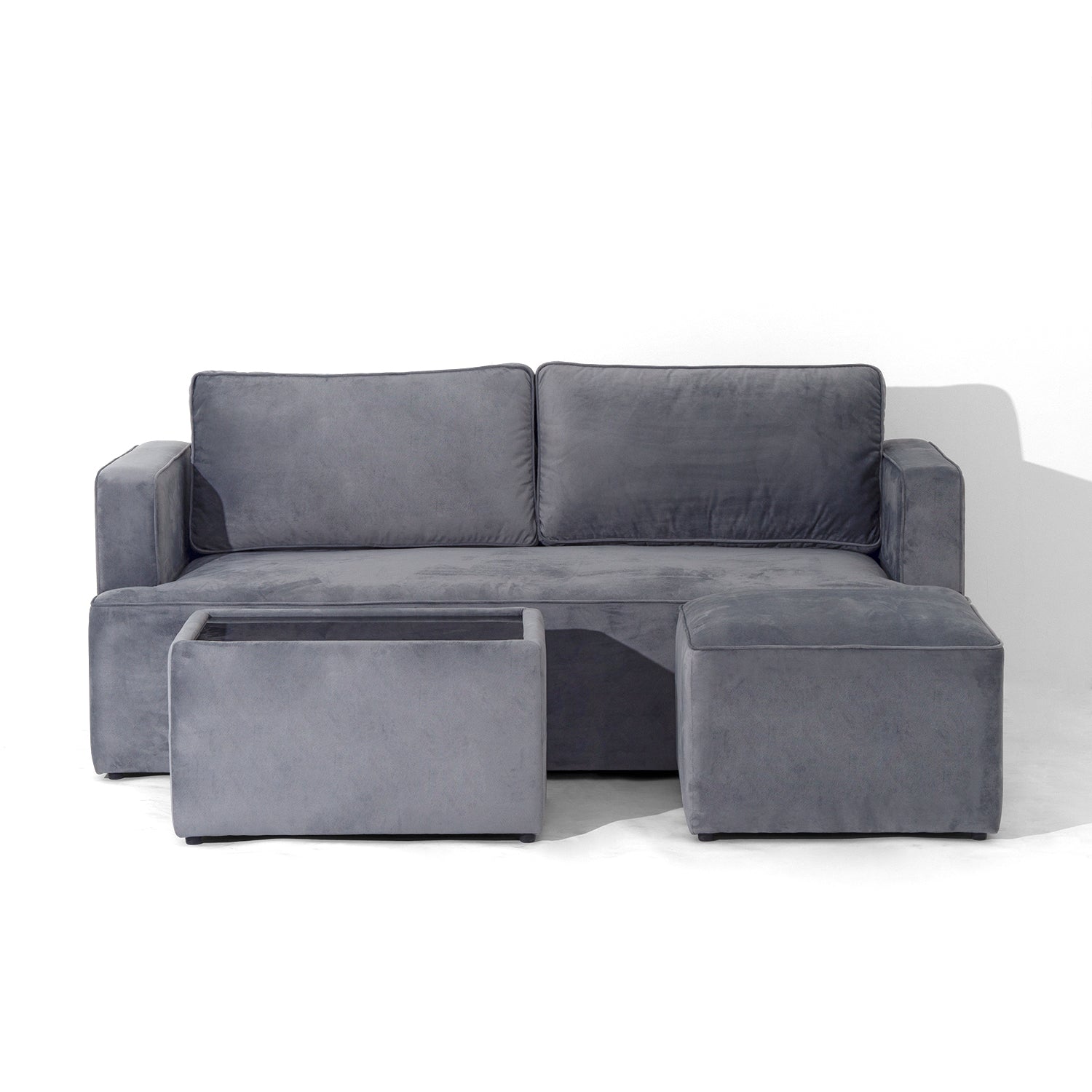 Sofa L Gravity Grey 1 Set