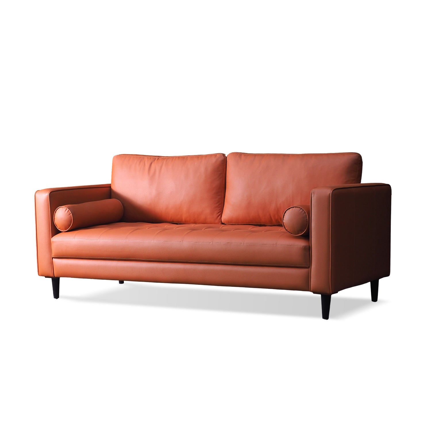 Gabi Sofa Orange Leather