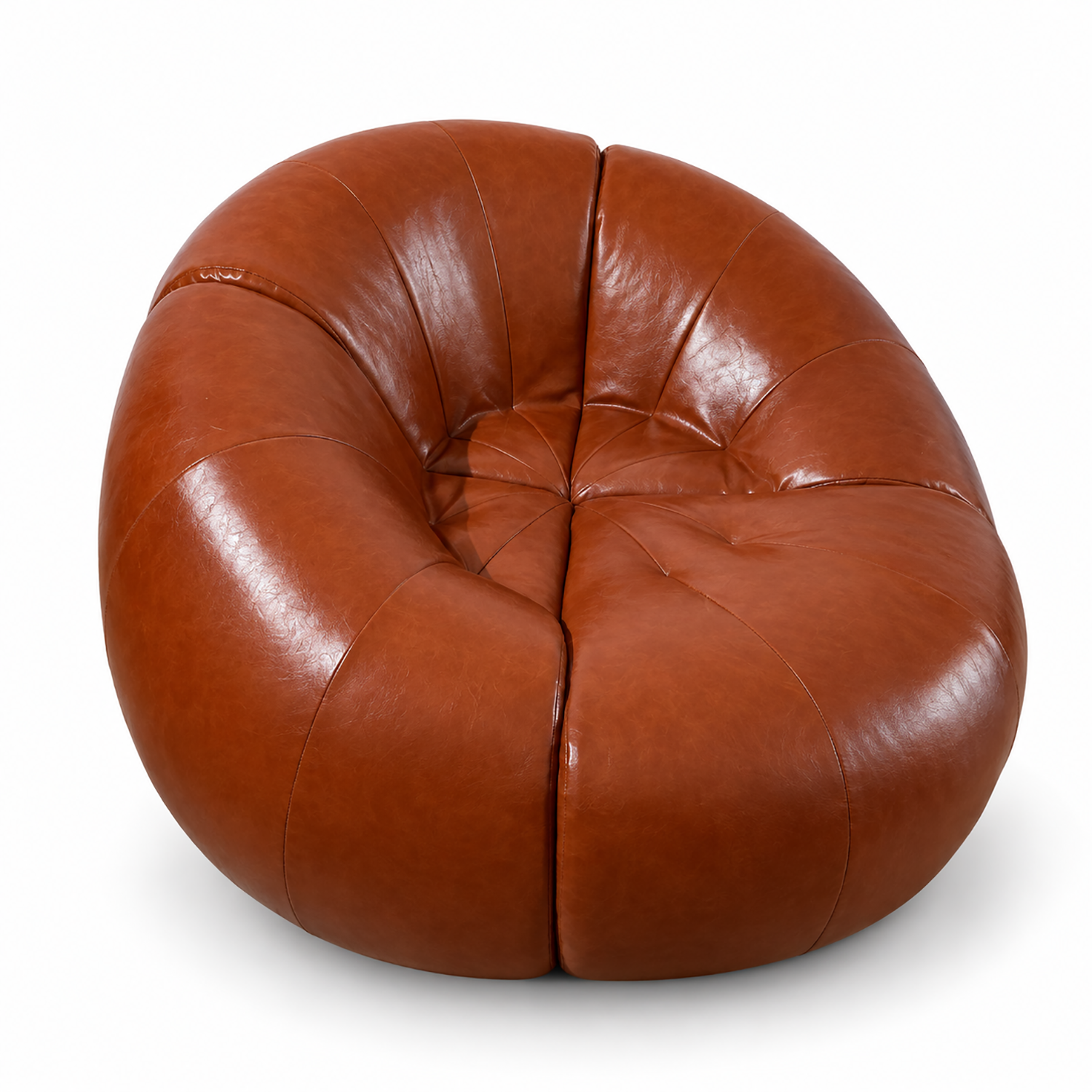 Tomato Chair Brown Leather