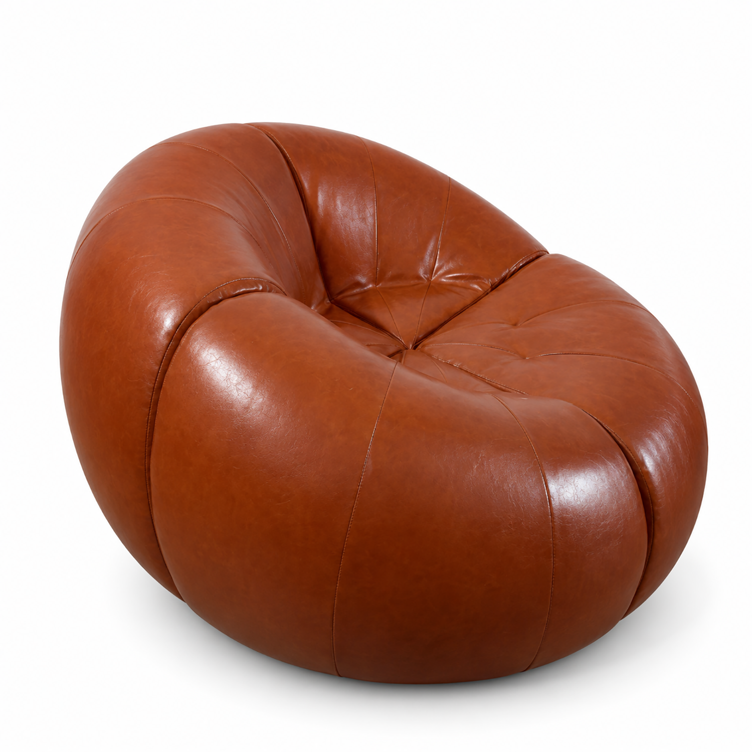 Tomato Chair Brown Leather