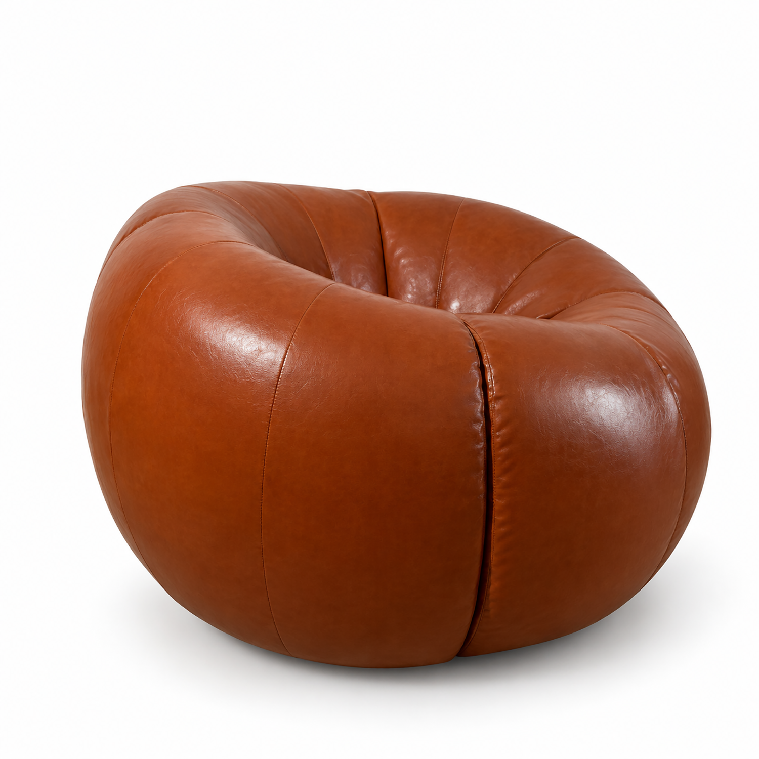 Tomato Chair Brown Leather
