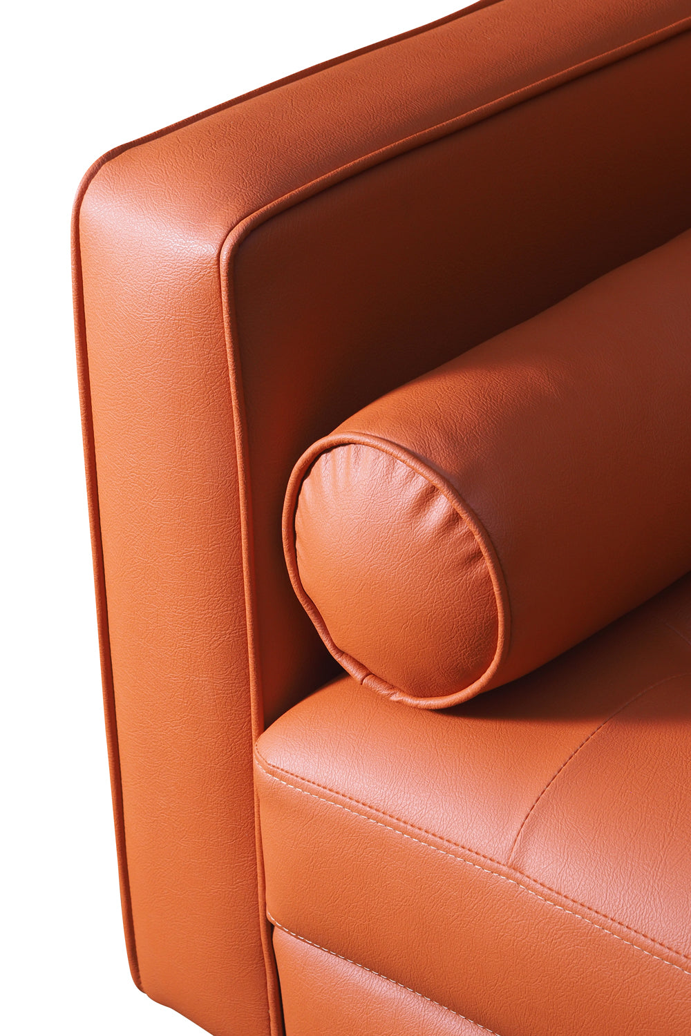 Gabi Sofa Orange Leather